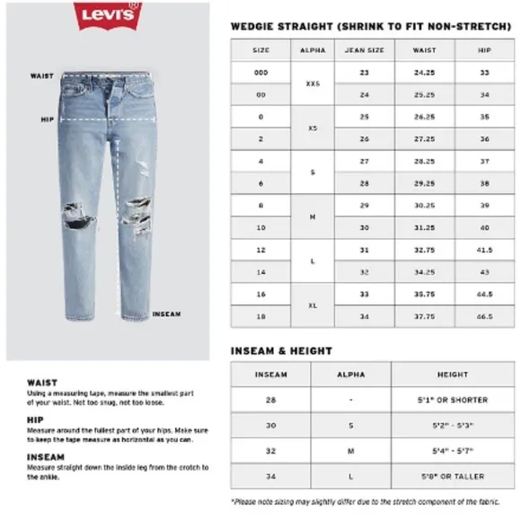 Levi’s Wedgie Straight Cropped Jeans in Carry Kerry Medium Wash Size 27 NWT