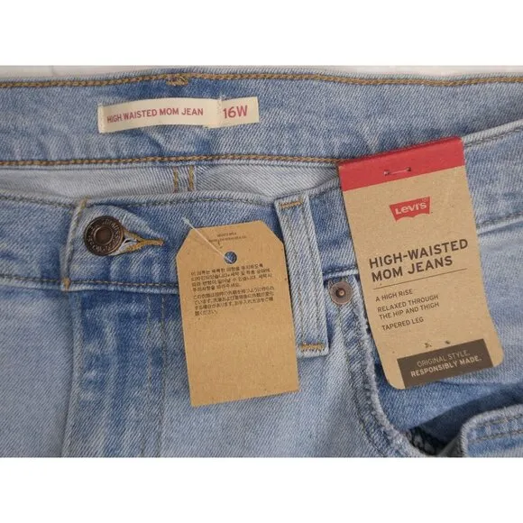 Levis Women's High-Wasted Mom Jeans 16W M