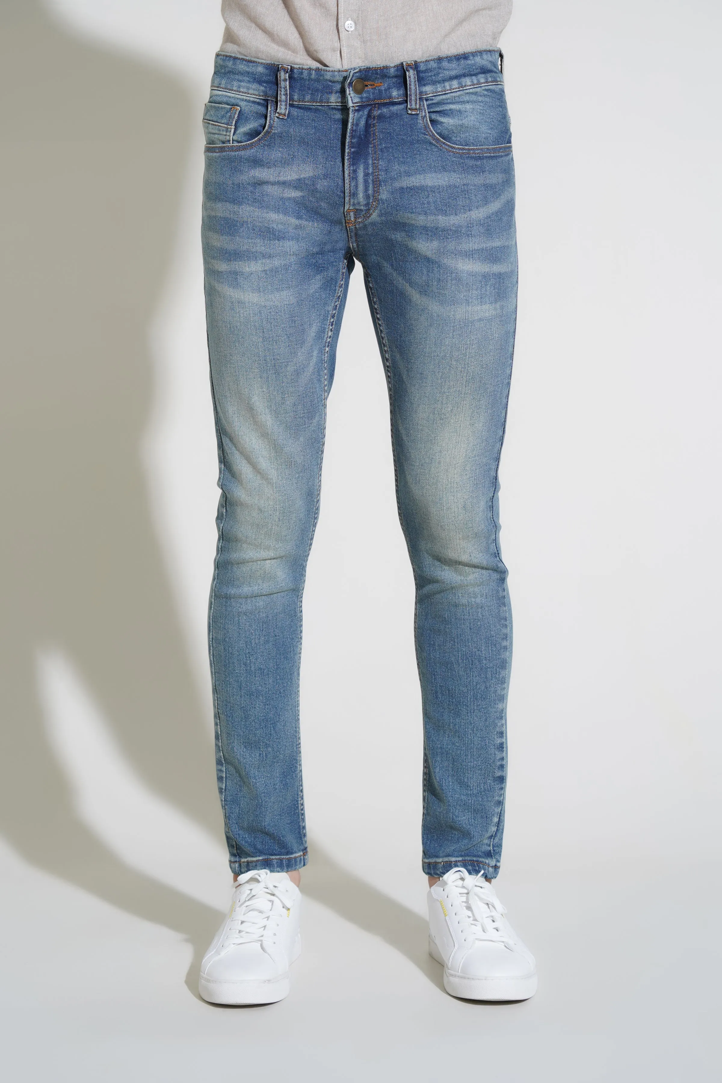 Light Blue Cropped Fit Jeans