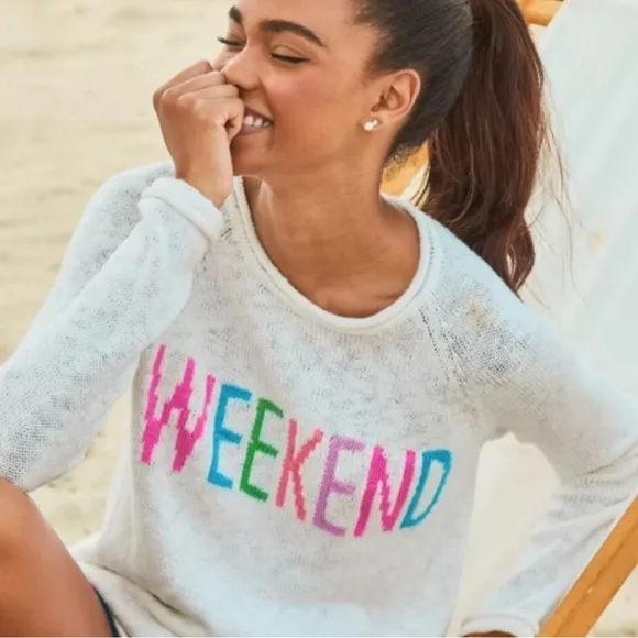 Lilly Pulitzer Danette Sweater Resort White Weekend Intarsia