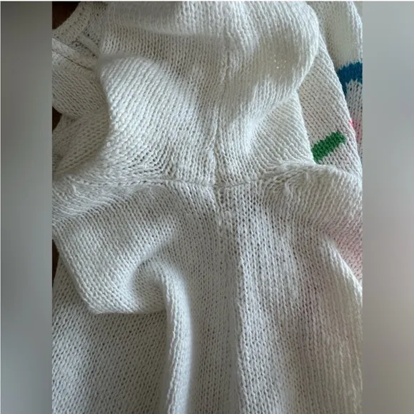 Lilly Pulitzer Danette Sweater Resort White Weekend Intarsia