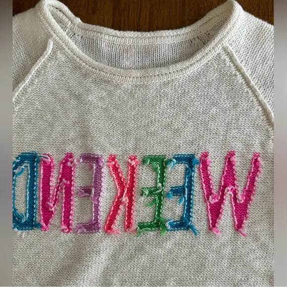 Lilly Pulitzer Danette Sweater Resort White Weekend Intarsia