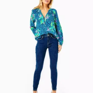 Lilly Pulitzer Eagan Hi-Rise Super Skinny Jeans authentic ankle fit size 10. NWT