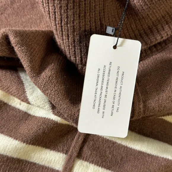 Line &amp; Dot NWT brown super soft turtleneck sweater size small Revolve
