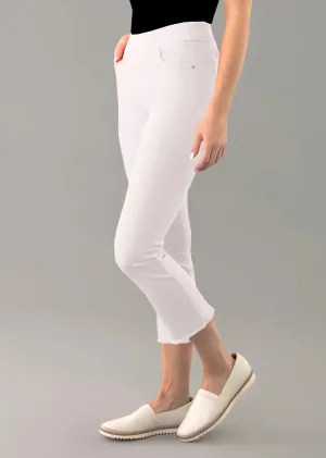 Lisette White Jeans with Fringe Detail