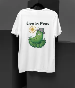 Live In Peas - Terry Oversized T-Shirt