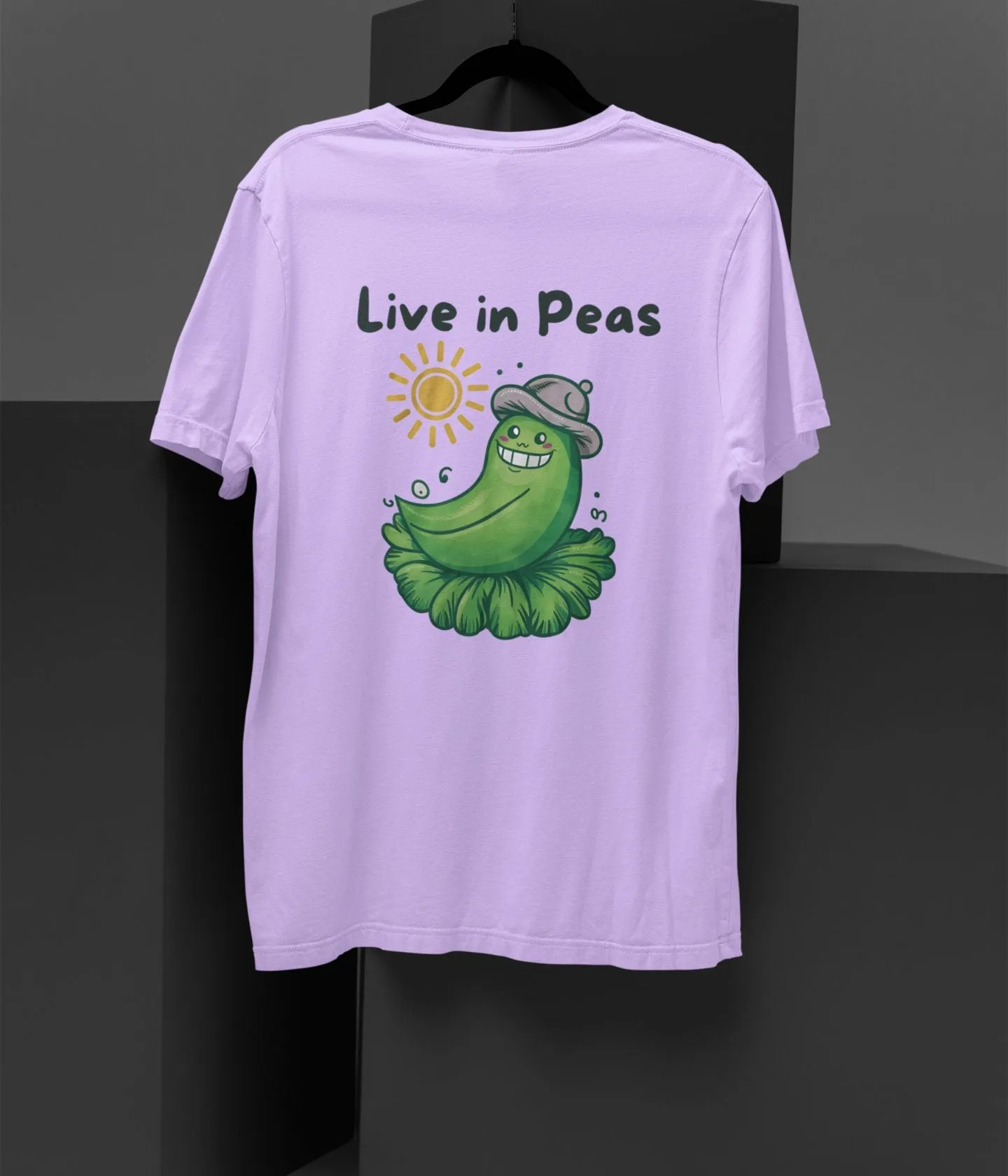 Live In Peas - Terry Oversized T-Shirt