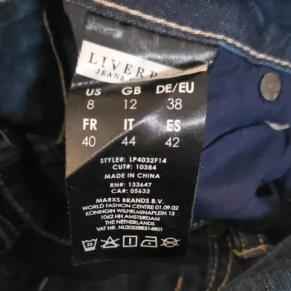 Liverpool Jeans Company Blue Boot Cut Jeans