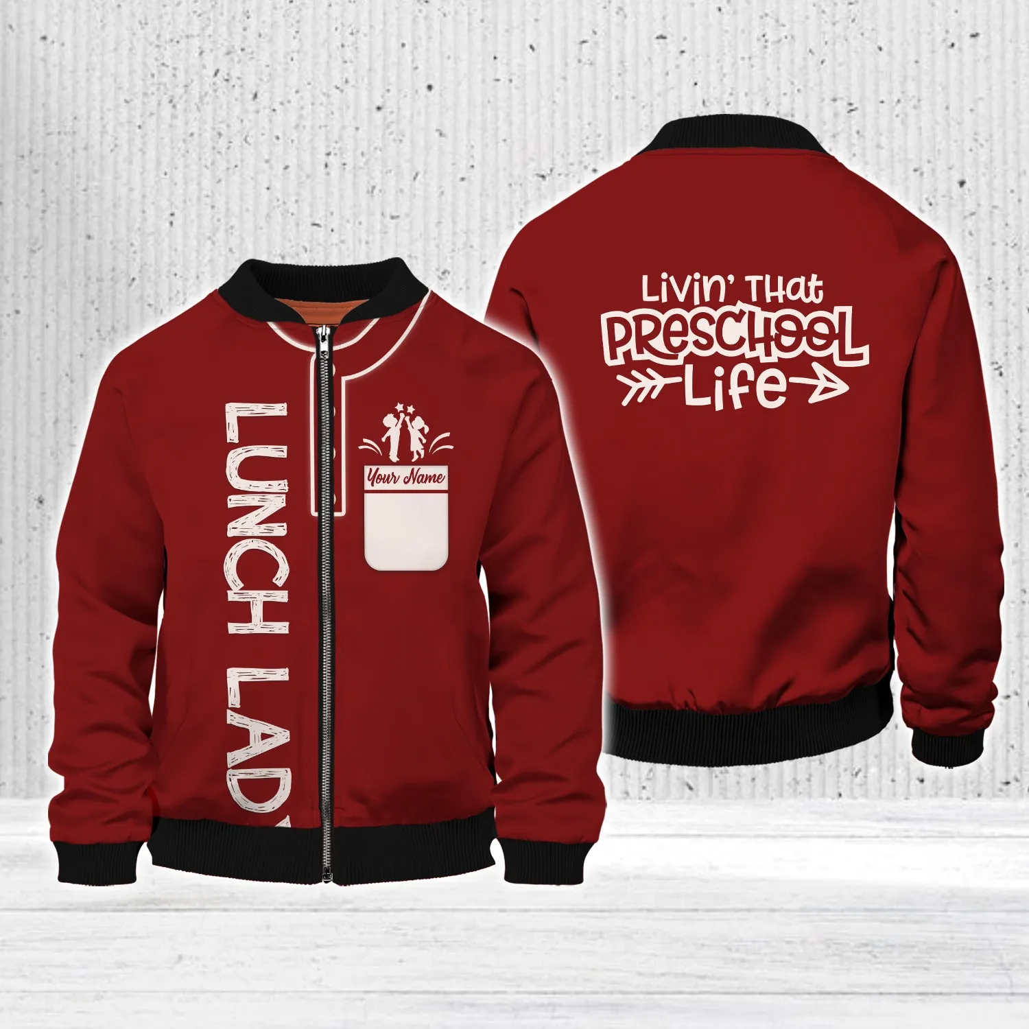 Livin' That Preschool Life-Personalized Shirt - Gift For Teacher Graphic Design 3D Printed Shirts
