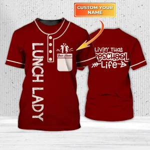 Livin' That Preschool Life-Personalized Shirt - Gift For Teacher Graphic Design 3D Printed Shirts