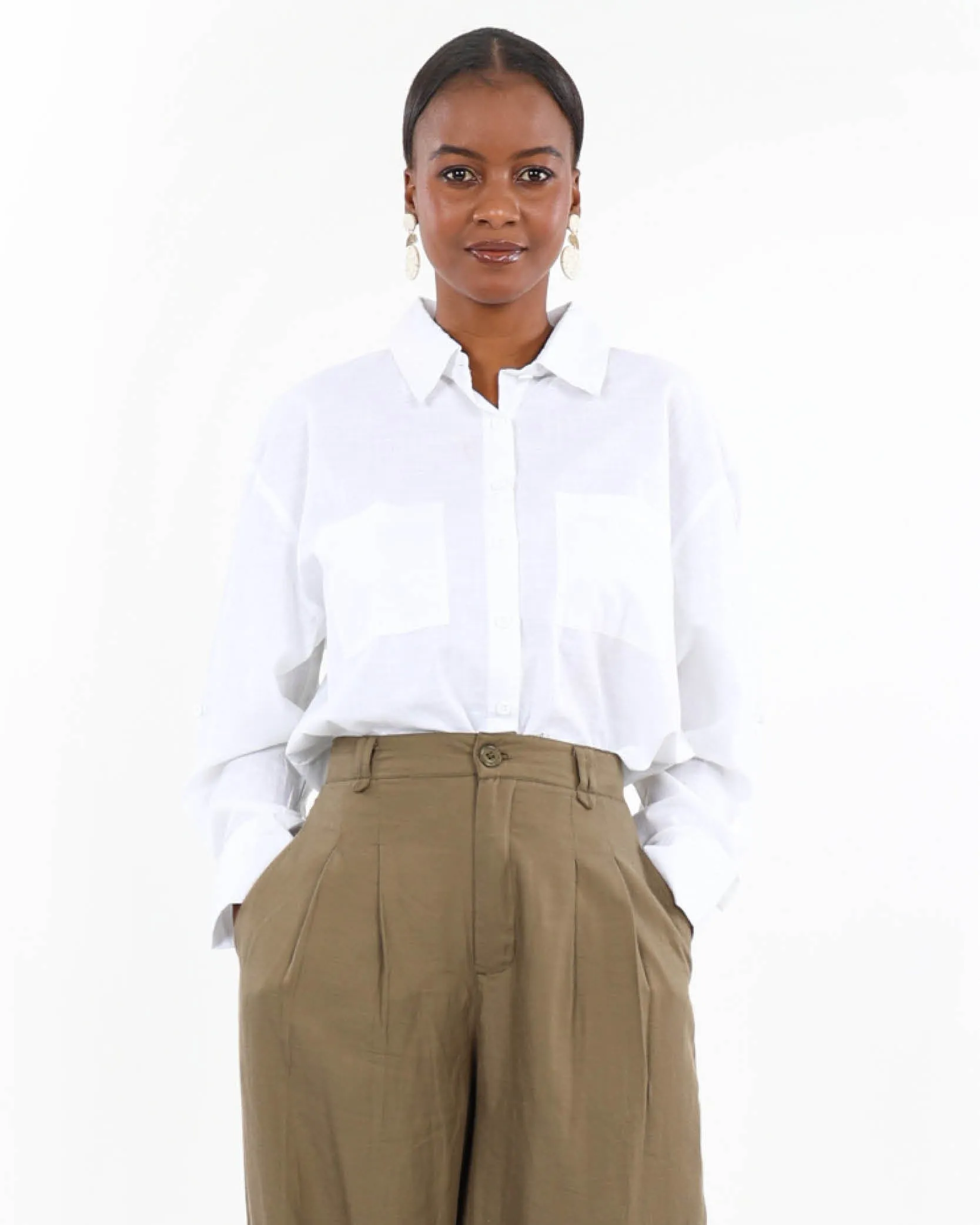 Long Sleeve Cotton Slub Shirt