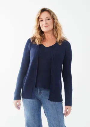 Long Sleeved Textured Cardigan by FDJ