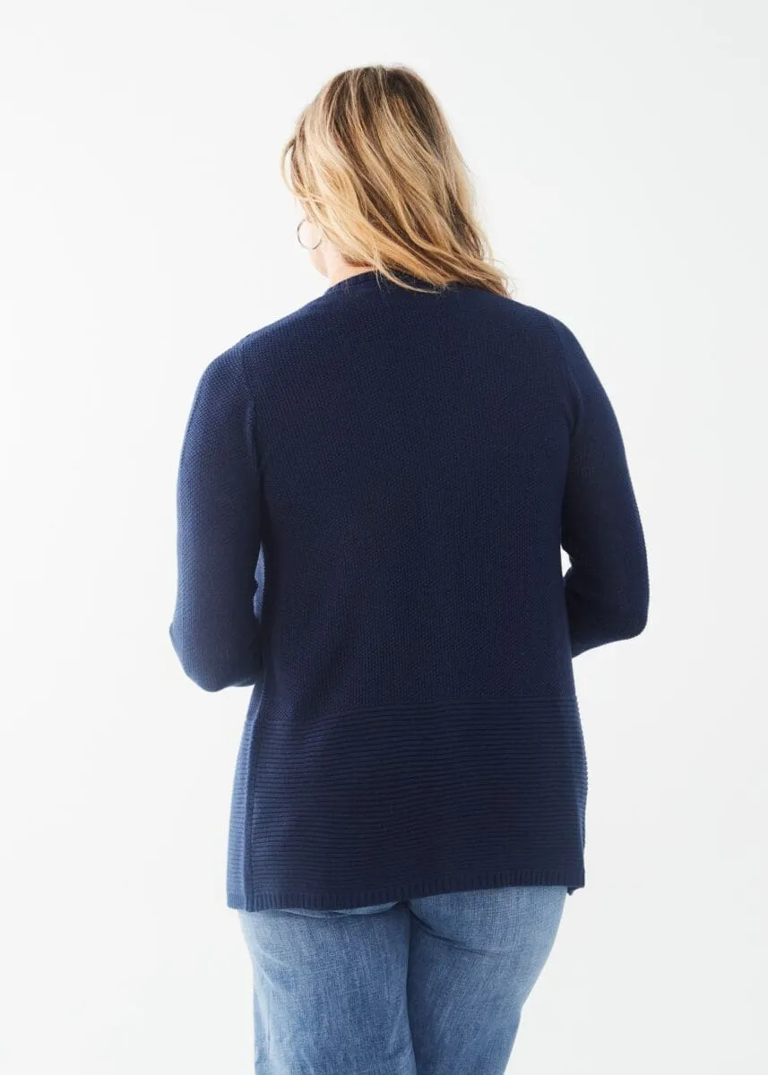 Long Sleeved Textured Cardigan by FDJ