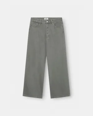 Loose Fit Denim Jeans Khaki