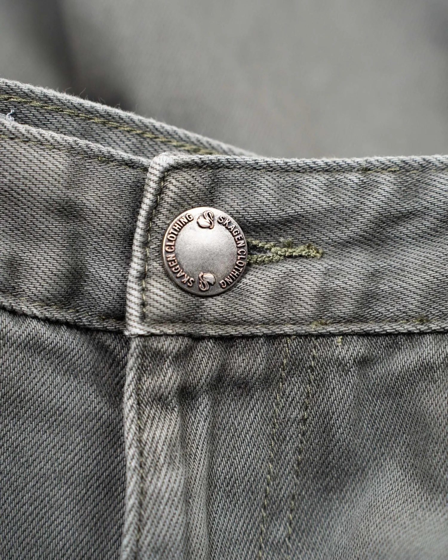 Loose Fit Denim Jeans Khaki