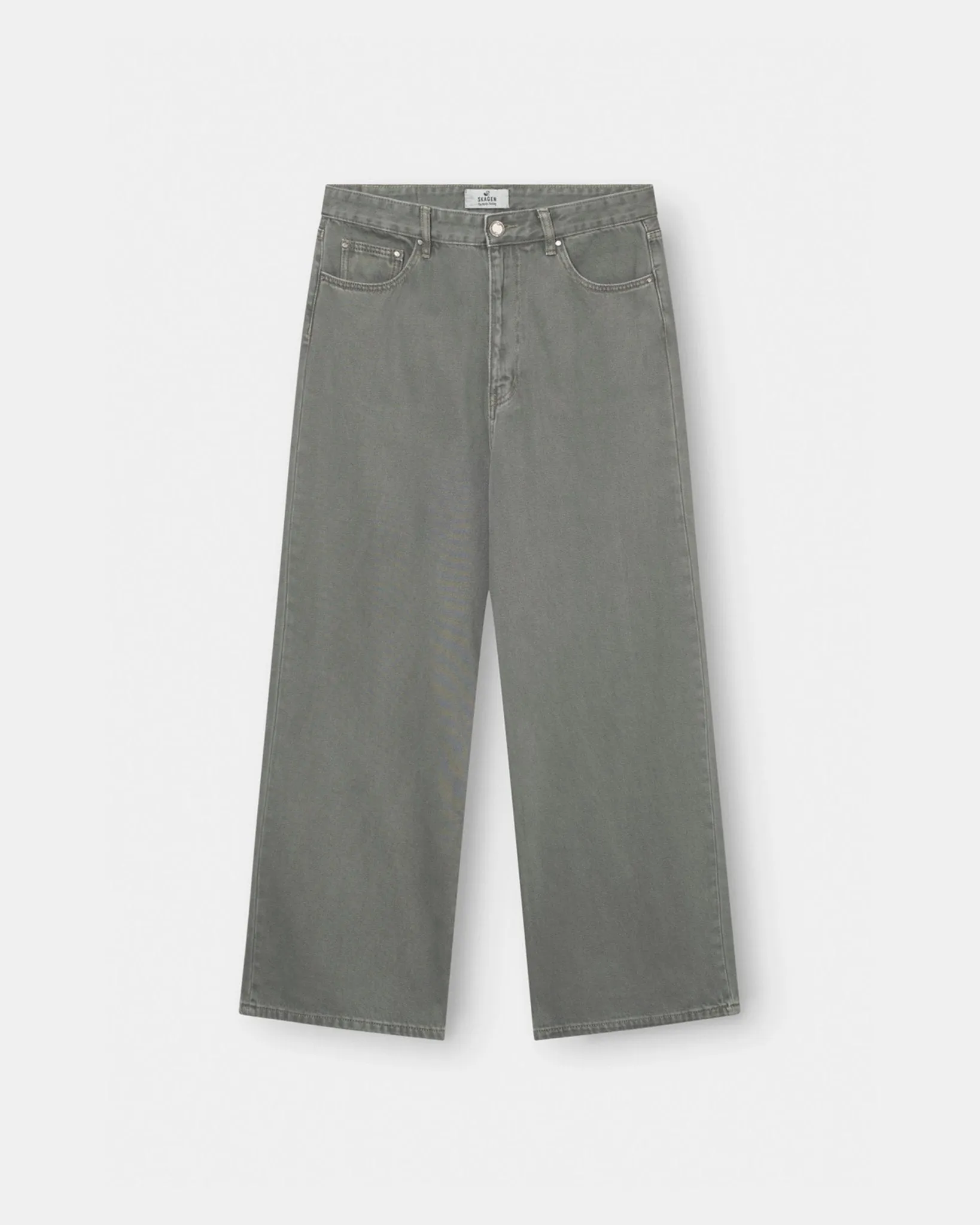 Loose Fit Denim Jeans Khaki