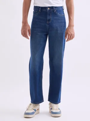 Loose Fit Mid Blue Jeans