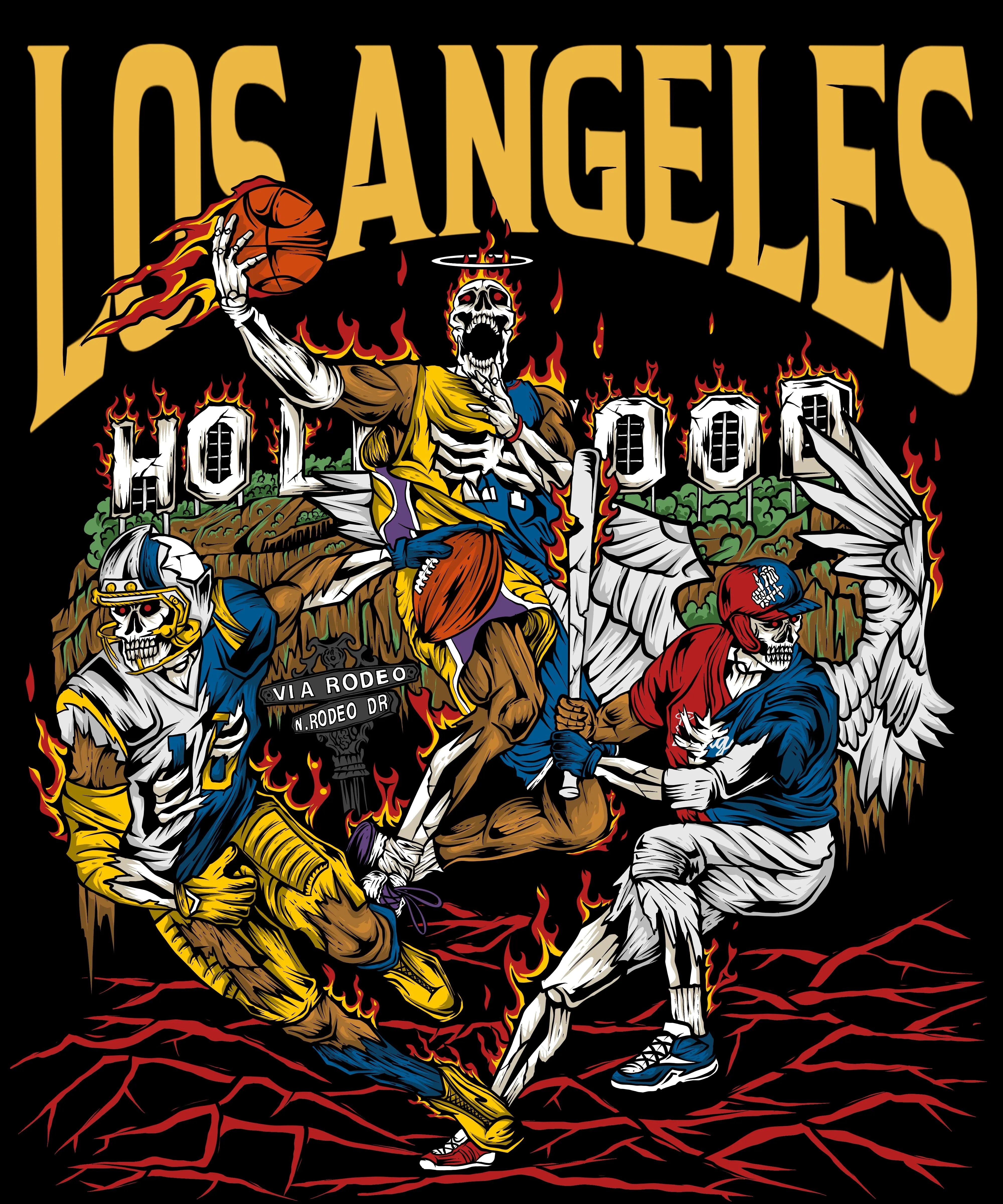 Los Angeles Tee - Black