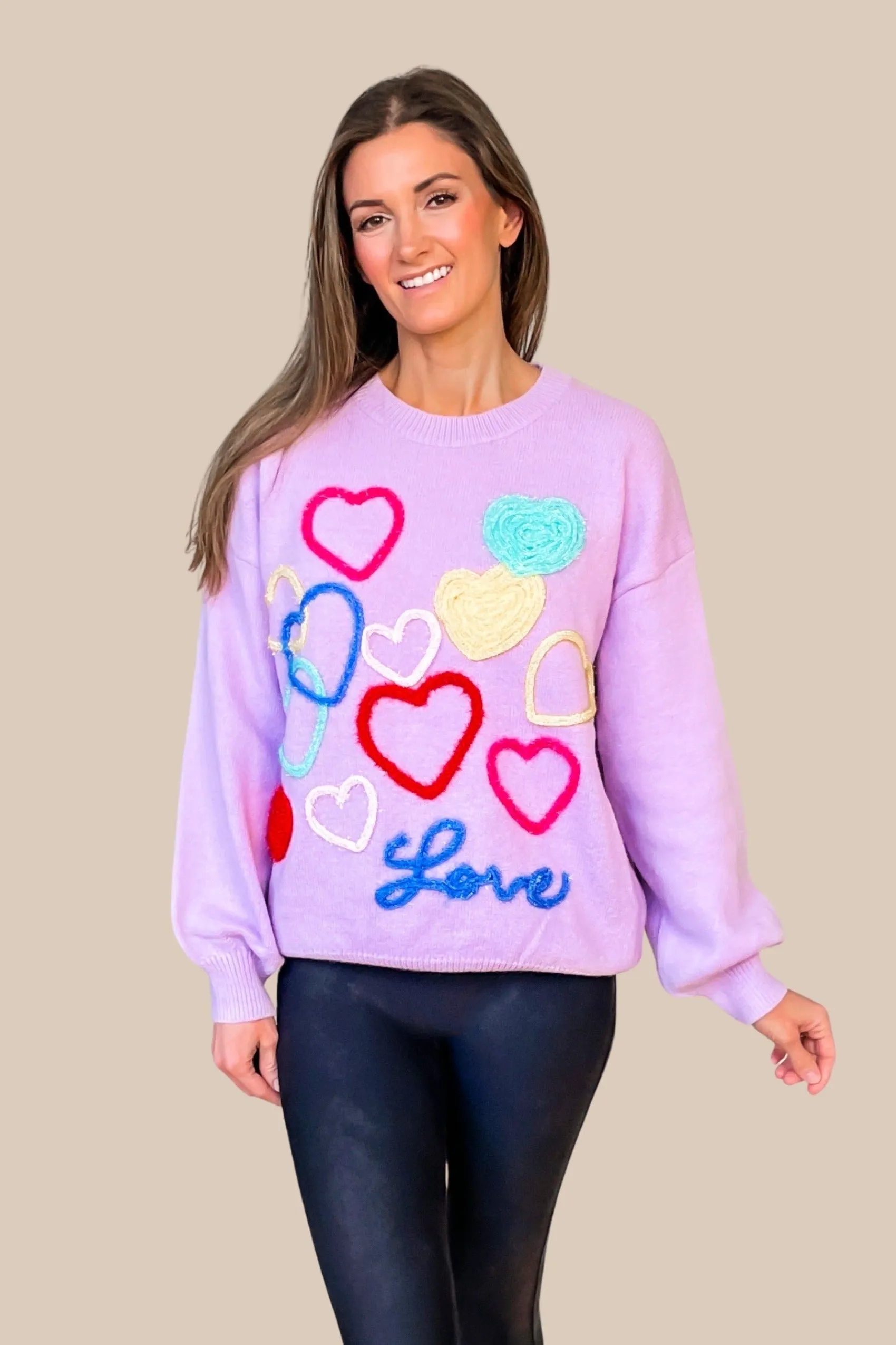 Love Tinsel Sweater - Lavender - SALE