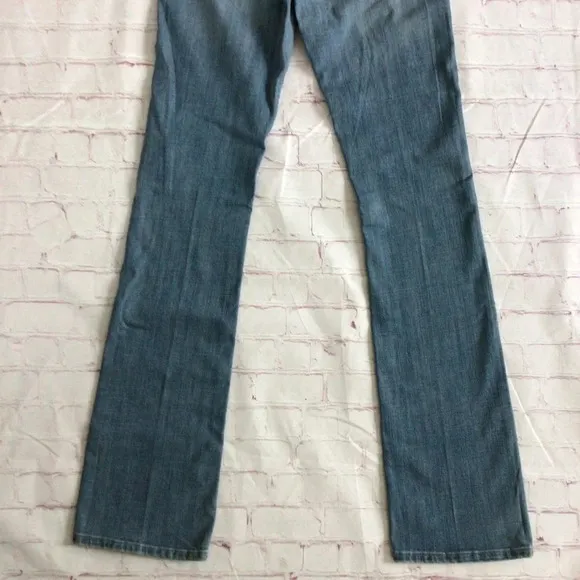 Lucky Brand Lolita Boot Cut Mid Rise Curvy Fit Denim Blue Jeans - Size 0/25 Long