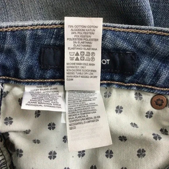 Lucky Brand Lolita Boot Cut Mid Rise Curvy Fit Denim Blue Jeans - Size 0/25 Long