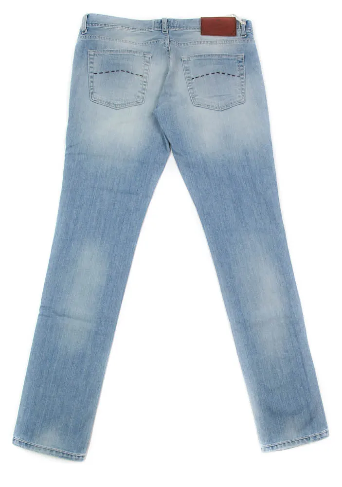 Luigi Borrelli Denim Blue Jeans - Super Slim - 34 US / 50 EU