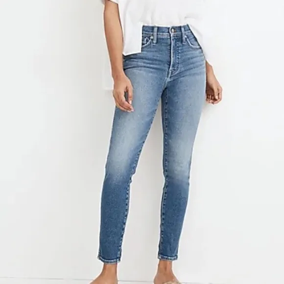 Madewell 10&quot; High-Rise Skinny Crop Jeans size 28 NWOT