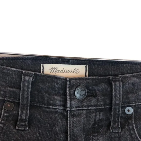 Madewell Black 9&quot; High Rise Skinny Denim Jeans