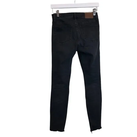 Madewell Black 9&quot; High Rise Skinny Denim Jeans