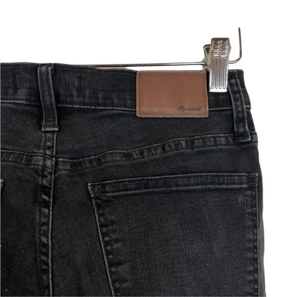Madewell Black 9&quot; High Rise Skinny Denim Jeans