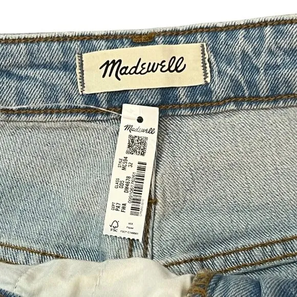 Madewell Jeans 32 Curvy Perfect Vintage Jean Straight Leg High Rise Denim Pants