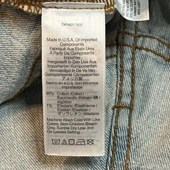 Madewell Jeans 32 Curvy Perfect Vintage Jean Straight Leg High Rise Denim Pants