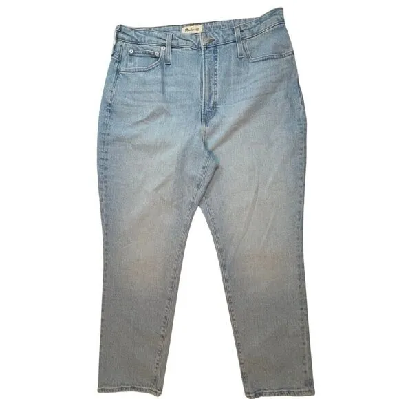 Madewell Jeans 32 Curvy Perfect Vintage Jean Straight Leg High Rise Denim Pants