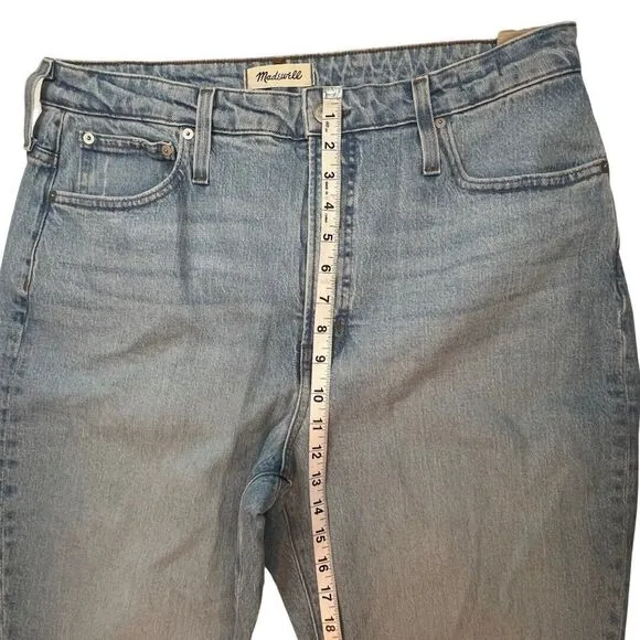Madewell Jeans 32 Curvy Perfect Vintage Jean Straight Leg High Rise Denim Pants
