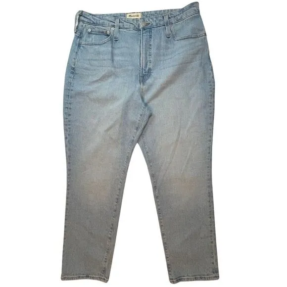 Madewell Jeans 32 Curvy Perfect Vintage Jean Straight Leg High Rise Denim Pants