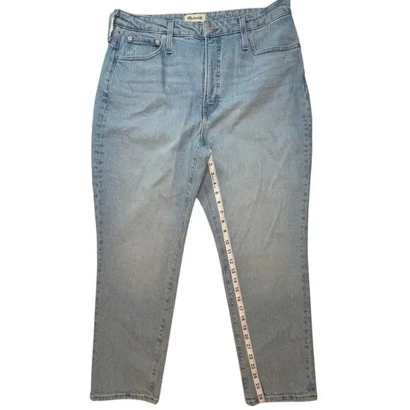 Madewell Jeans 32 Curvy Perfect Vintage Jean Straight Leg High Rise Denim Pants