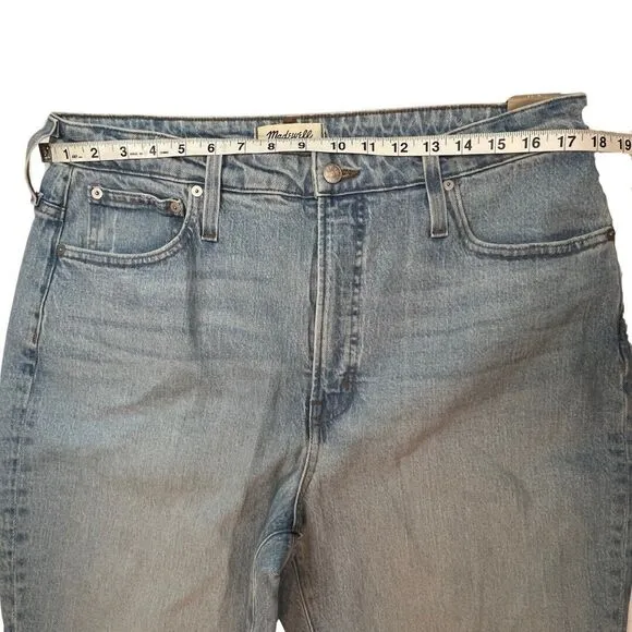 Madewell Jeans 32 Curvy Perfect Vintage Jean Straight Leg High Rise Denim Pants