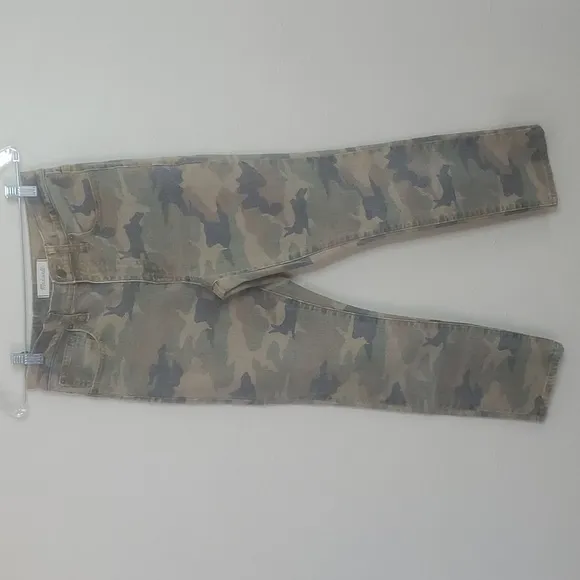 Madewell The High-Rise Slim Boyjean in Cottontail Camo Size 26