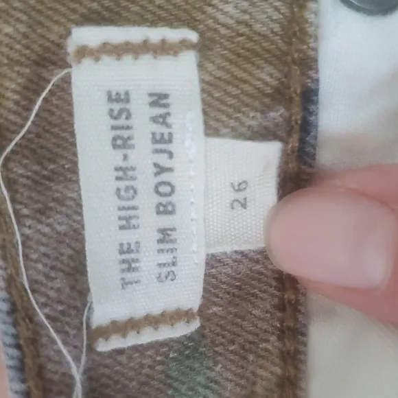 Madewell The High-Rise Slim Boyjean in Cottontail Camo Size 26
