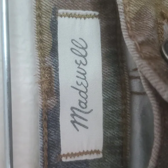 Madewell The High-Rise Slim Boyjean in Cottontail Camo Size 26