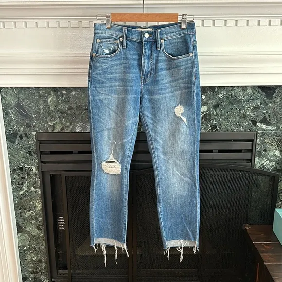 Madewell The Petite High-Rise Slim Boyjean Lita Wash: Step-Hem Edition size 25