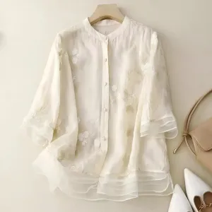 Magda | Embroidered Floral Blouse