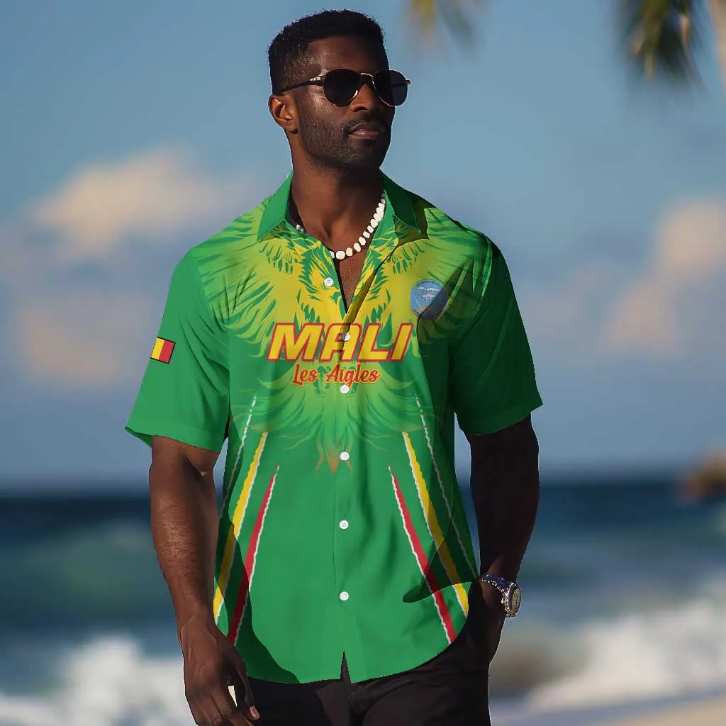 Mali Football Custom Hawaiian Shirt Go Eagles - Green Color LT15