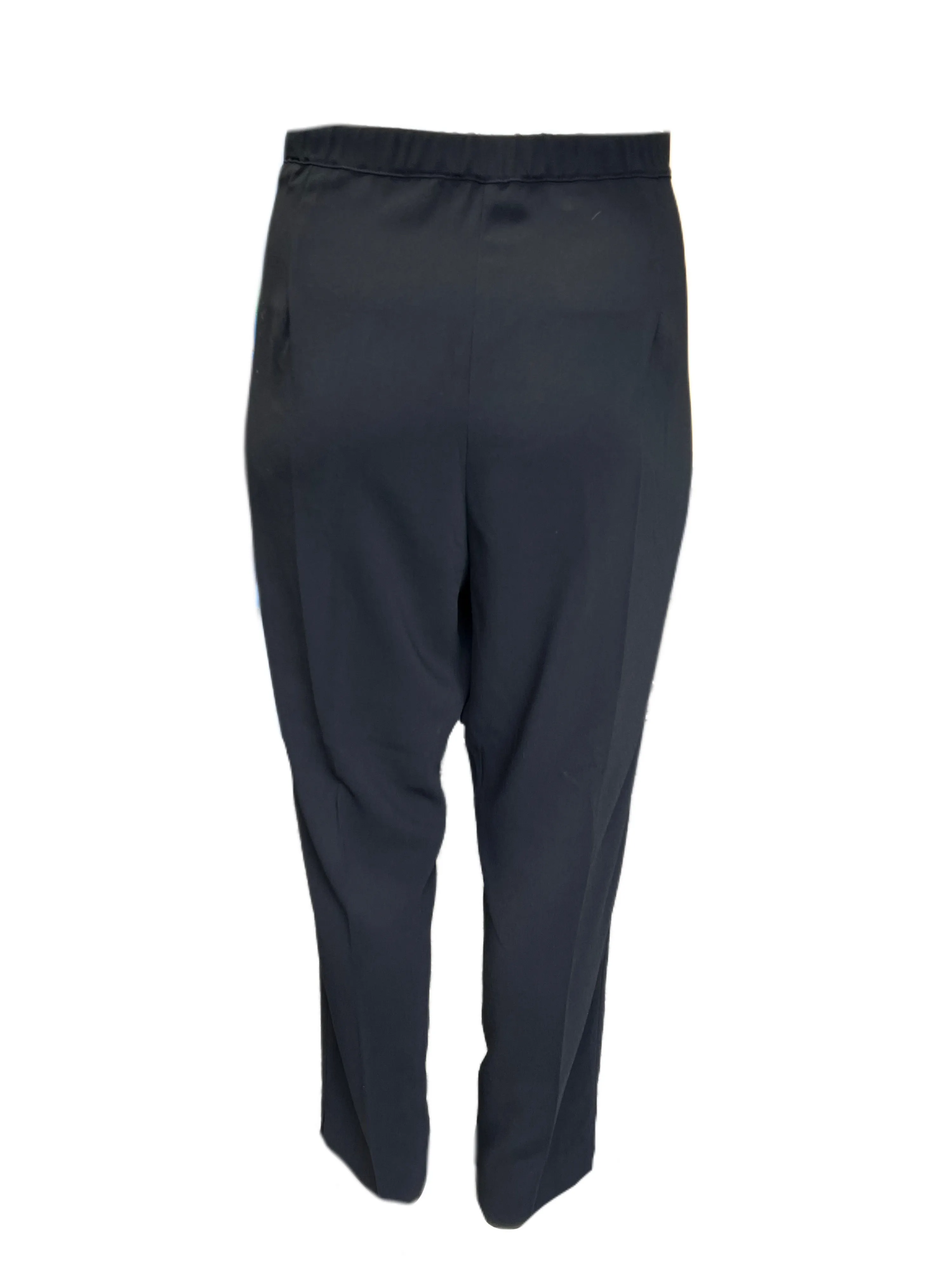 Marina Rinaldi Women's Black Ribalta Straight Pants NWT