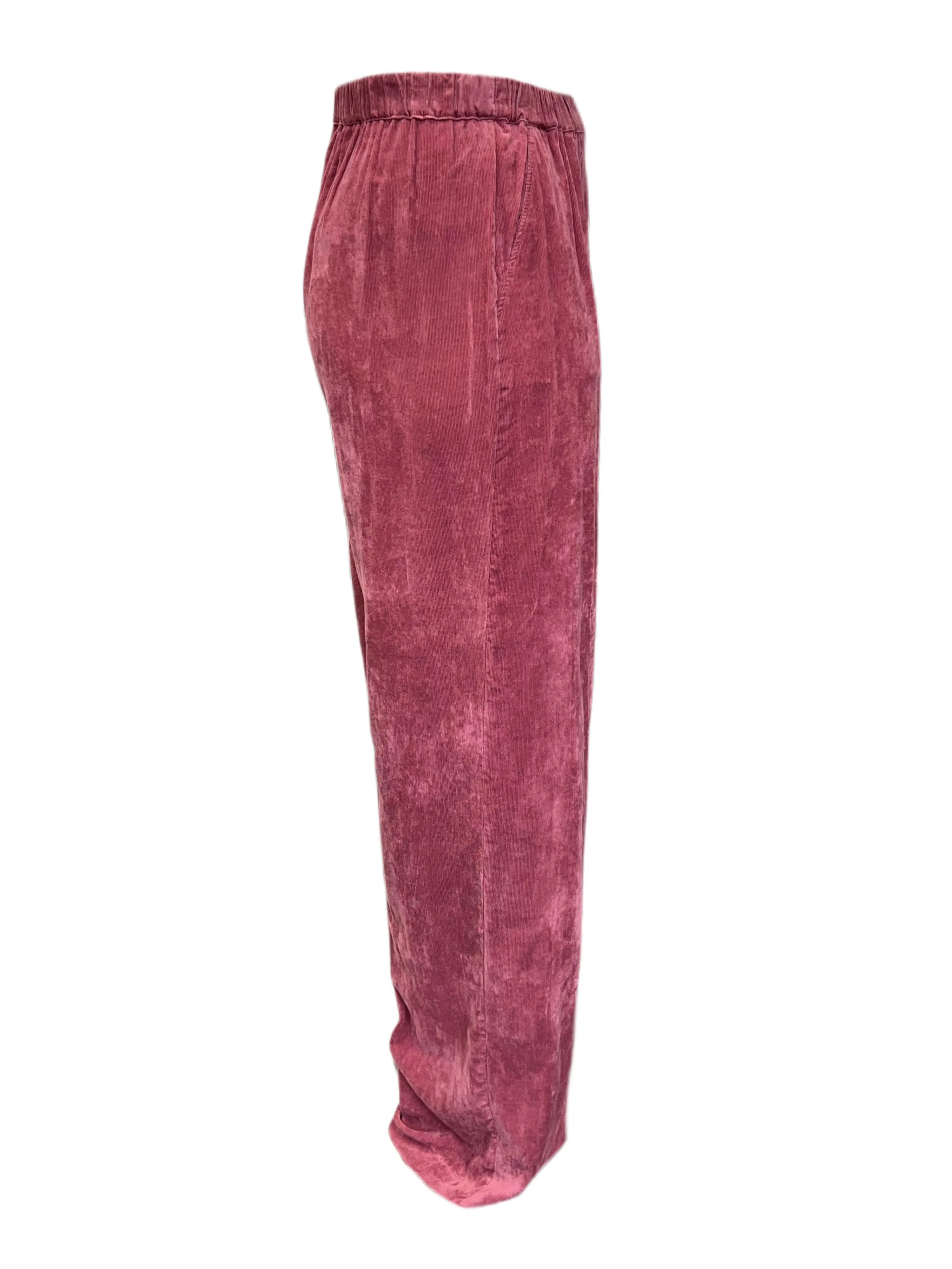 Marina Rinaldi Women's Fuxia Rabicco Velour Pants NWT