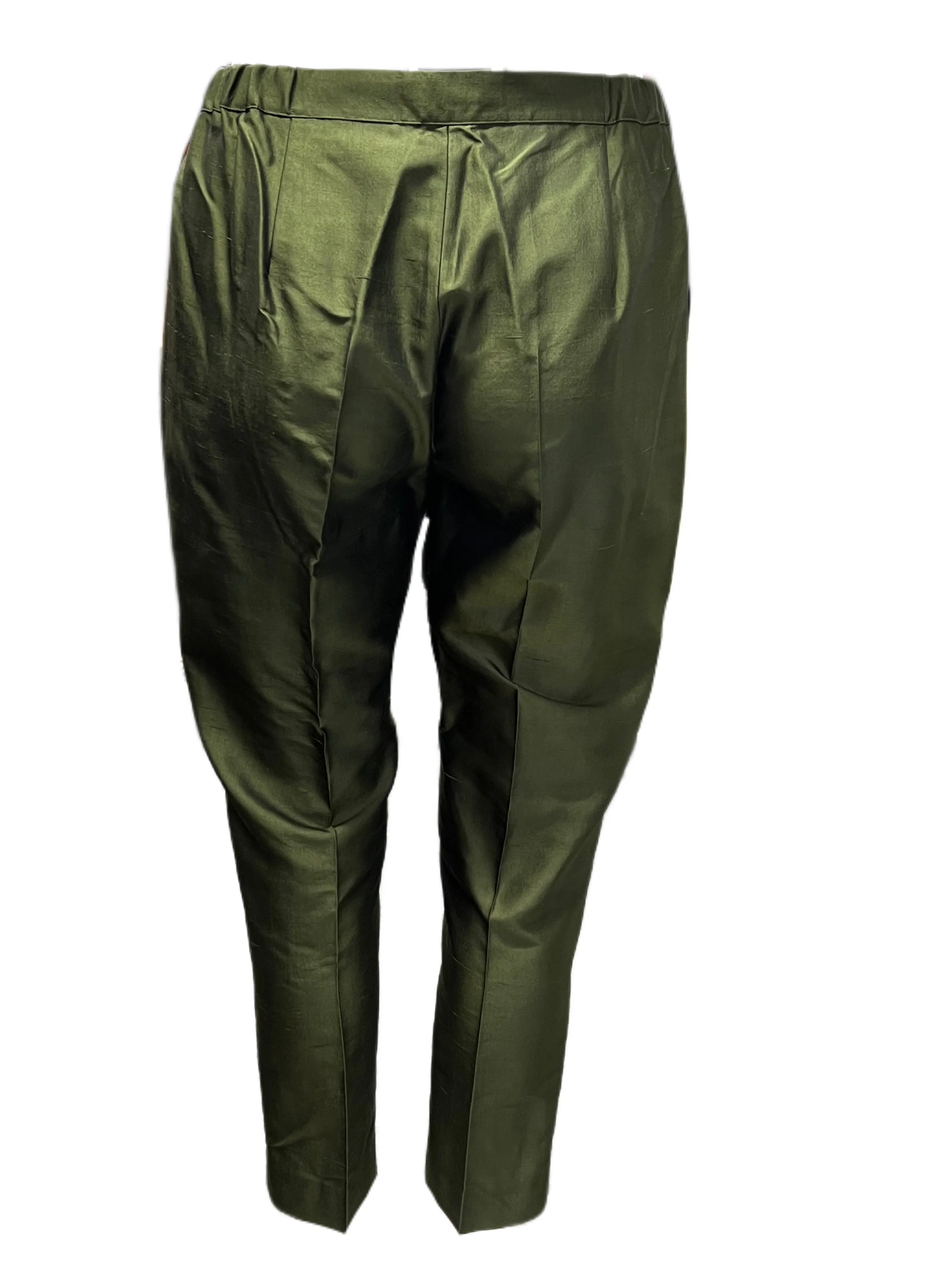 Marina Rinaldi Women's Green Rialto Straight Pants NWT