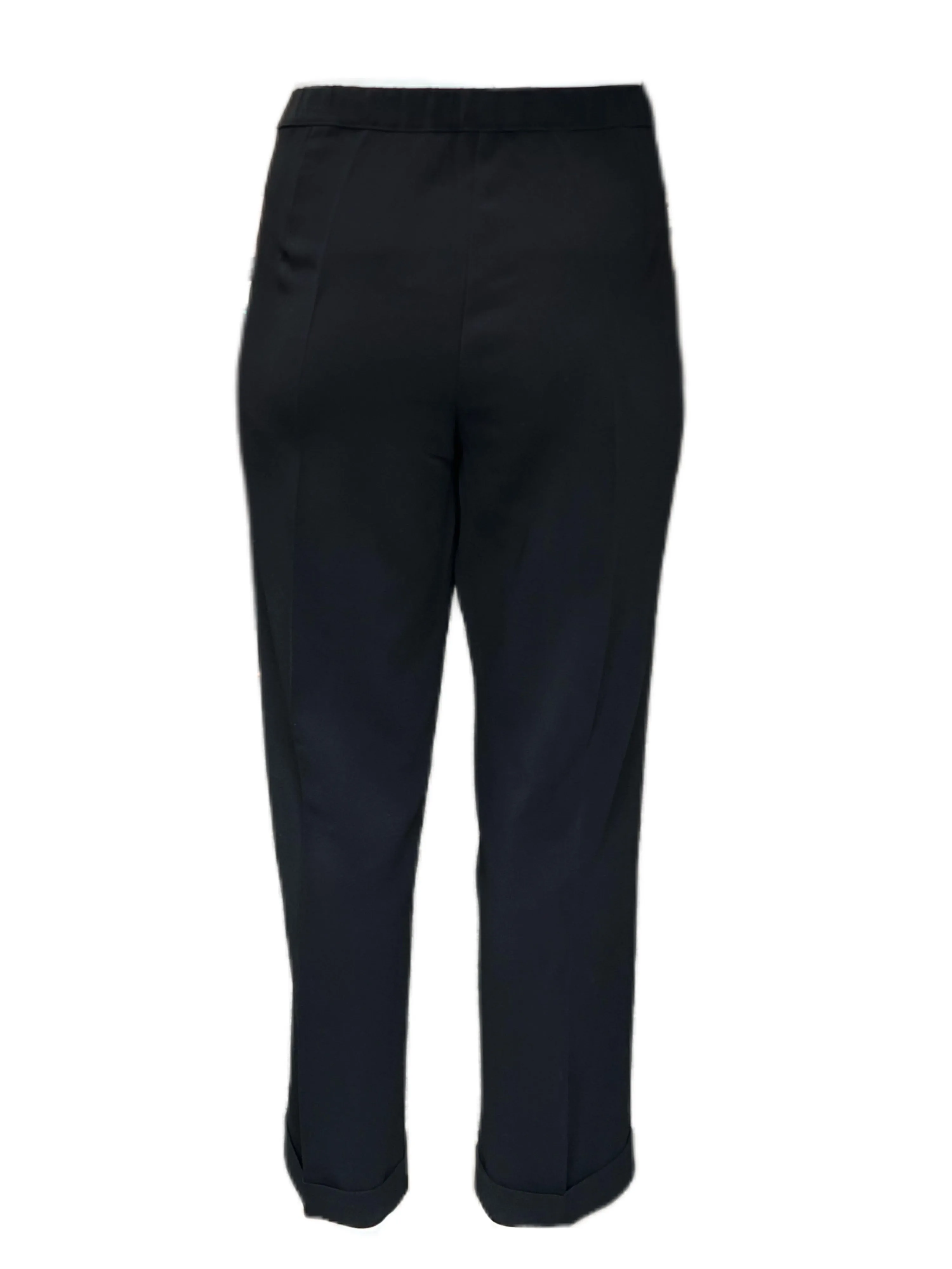 Marina Rinaldi Women's Nero Reame Straight Leg Pants Size 24W/33 NWT