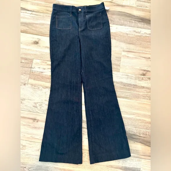 Mauve  Anthropology size 33 tall Women's Dark Blue Jeans. New
