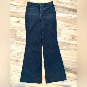 Mauve  Anthropology size 33 tall Women's Dark Blue Jeans. New