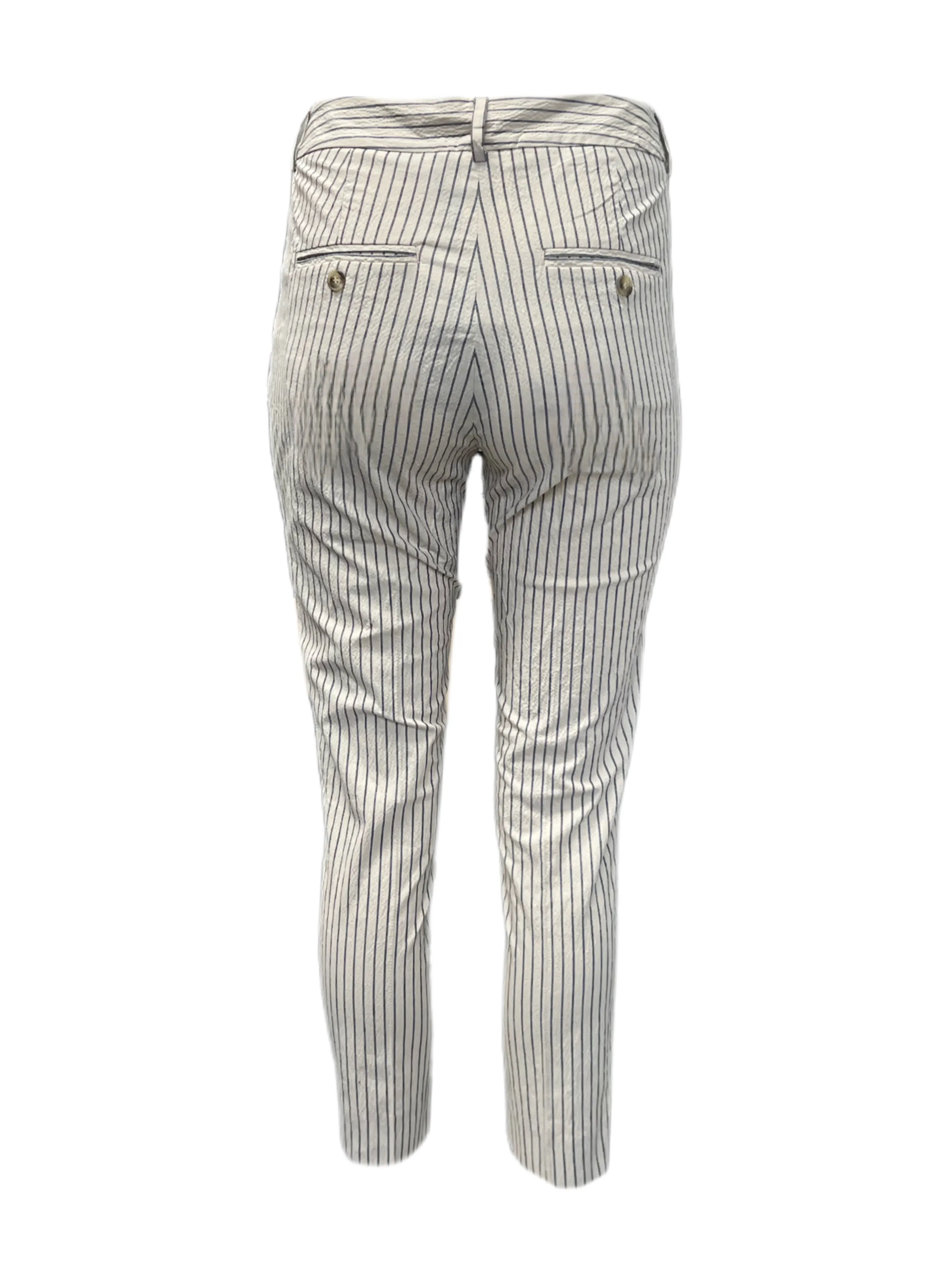 Max Mara Women's Beige Canasta Striped Pants Size 2 NWT